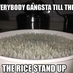 Everybody Gangsta Till the Rice Stands Up