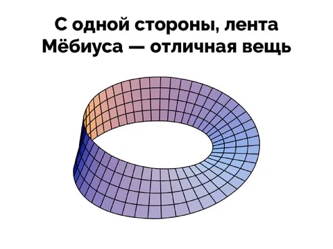 Лента Мёбиуса с одной стороны