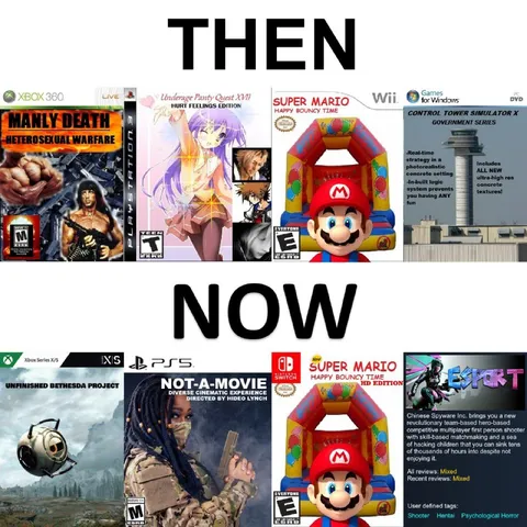 Then and Now Game Design
