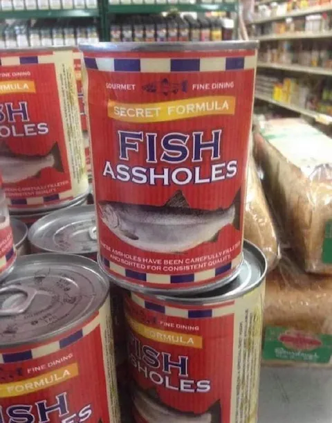 Fish Assholes Canned Food