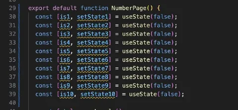 Ten States for One Number