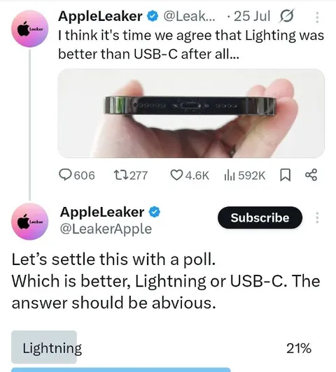 Lightning Was Better After All