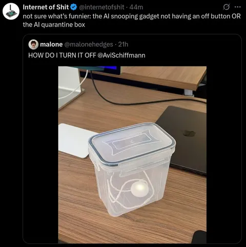 AI Snooping Gadget Quarantine Box