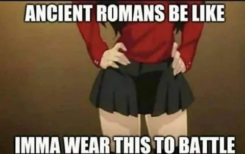Ancient Romans Wear Skirts to Battle