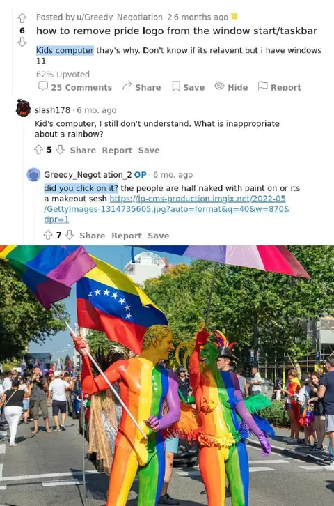 Removing the Pride Logo