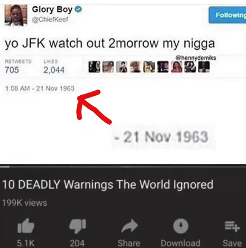 JFK Warning Tweet Before Assassination