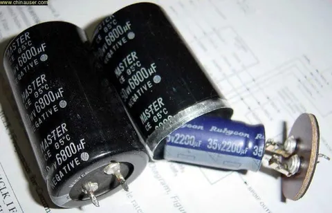 Overloaded Capacitor Explosion