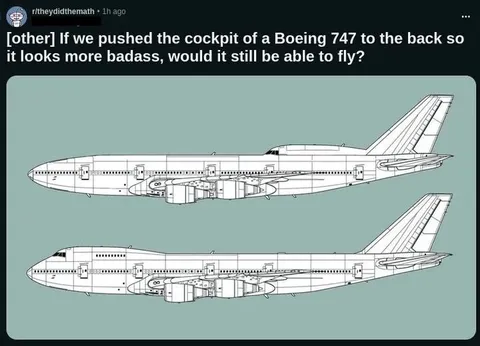Boeing 747 With a Badass Tail