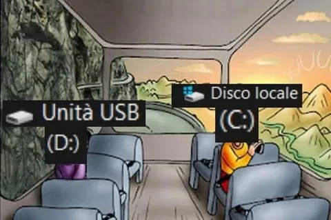 Unità USB contro disco locale