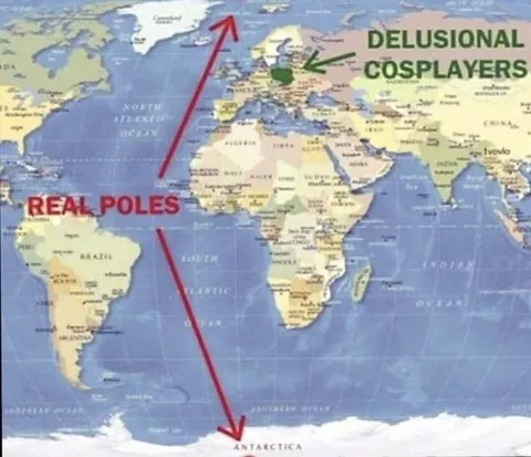 Delusional Cosplayers and Real Poles