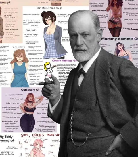 Freud Surrounded by Mommy GFs