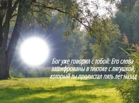 Бог говорит через твиткт с лягушкой