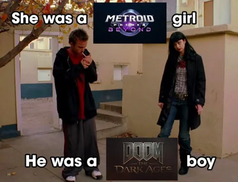 Metroid girl Doom boy