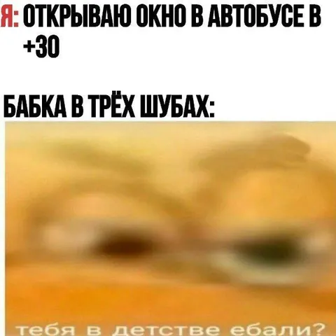 Бабка в трёх шубах