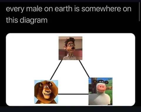 Every Male Triangle Diagram