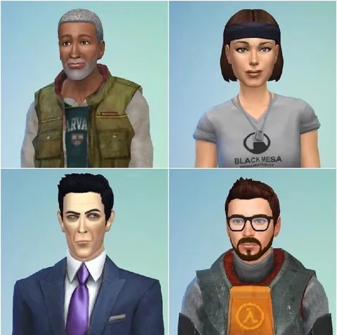 Half-Life Characters in The Sims