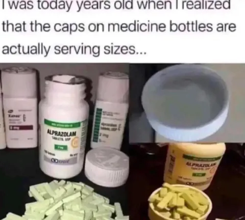 Medicine Bottle Caps Are Serving Sizes