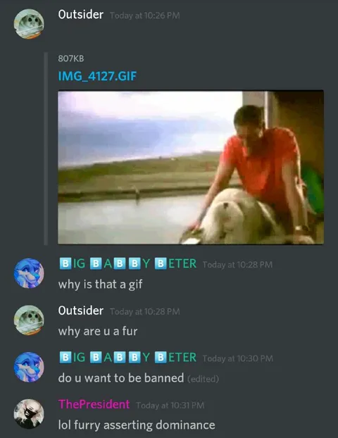 Furry Asserting Dominance