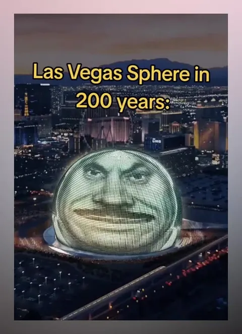 Las Vegas Sphere in 200 Years