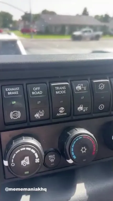 Truck Dashboard Surprise Reaction