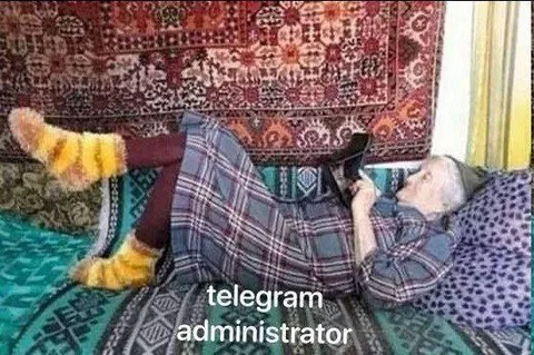 Telegram Administrator Relaxing