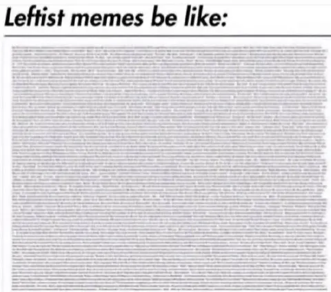 Leftist Memes Be Like