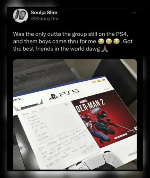 PS4 Friends Gift a PS5