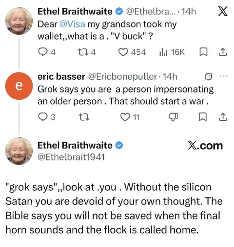 Grok Impersonates an Older Person