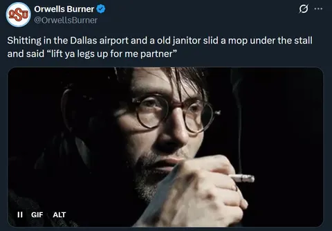 Airport Janitor Mop Surprise