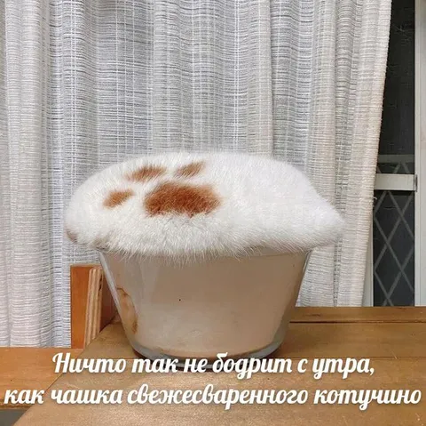 Чашка свежесваренного котушино