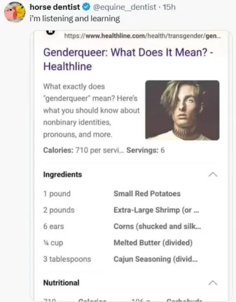Genderqueer Recipe Ingredients Confusion