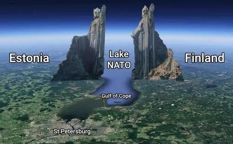 Lake NATO Between Estonia and Finland