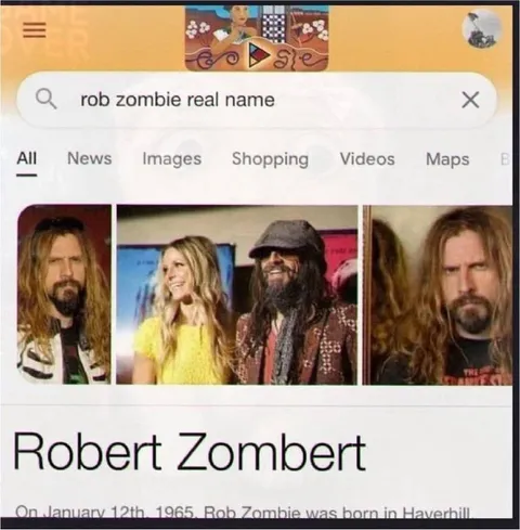 Rob Zombie Real Name Search