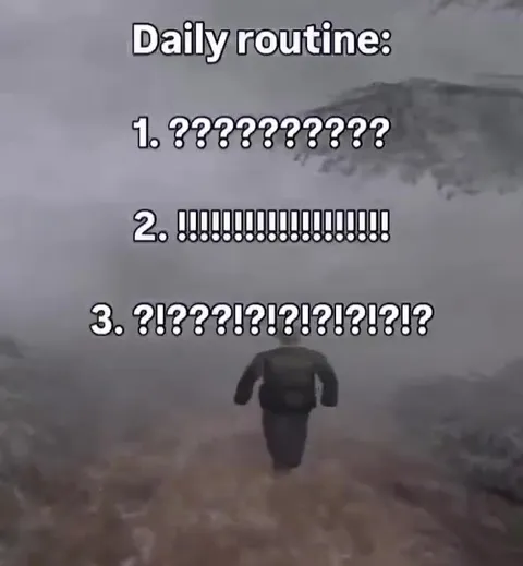 Daily routine panic run