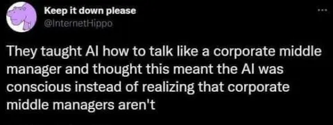 Corporate Managers Aren't Conscious