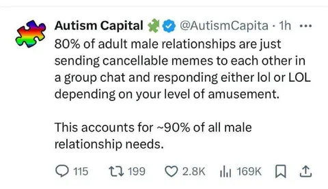 Male Relationships Are Group Chats