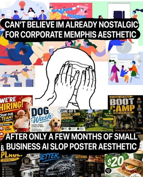 Corporate Memphis Nostalgia