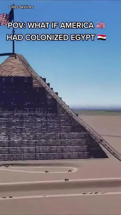 America Colonizes Egypt Pyramids
