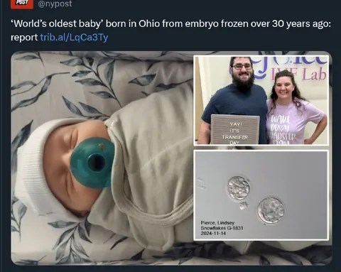 World’s Oldest Baby Born in Ohio