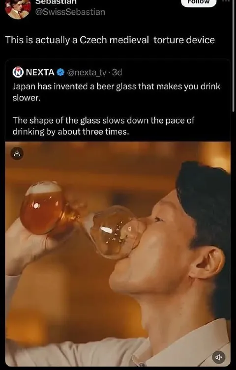 Medieval Torture Beer Glass