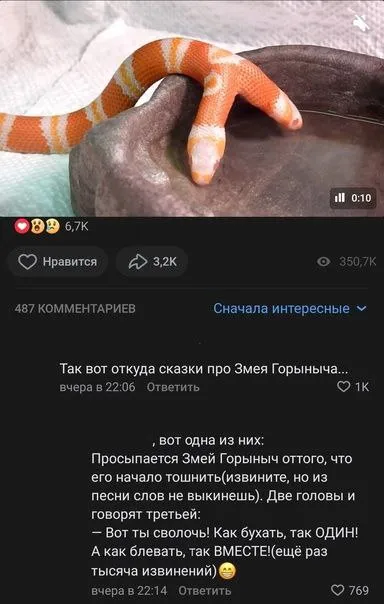 Змей Горыныч после пьянки