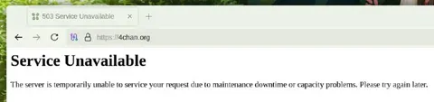 4chan Service Unavailable