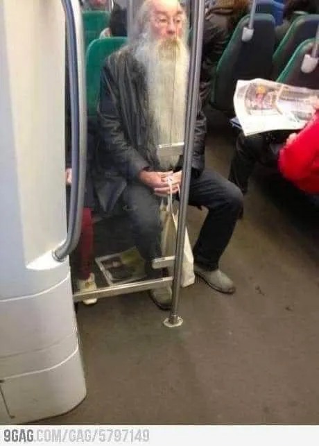 Старец в метро