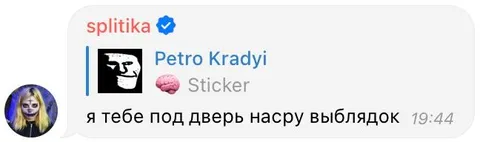 Насру под дверь, выблядок