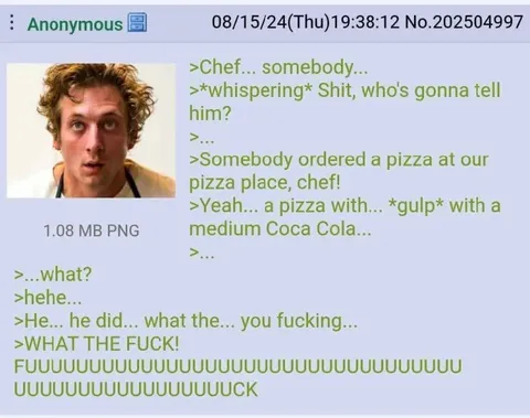 Chef Finds Out About Pizza