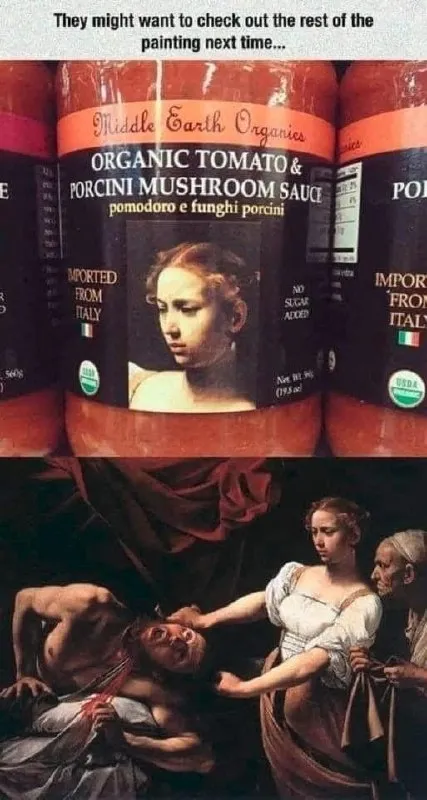 Tomato Sauce Hides the Painting