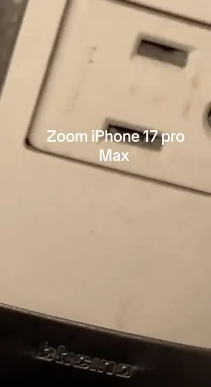iPhone 17 Pro Max Zoom