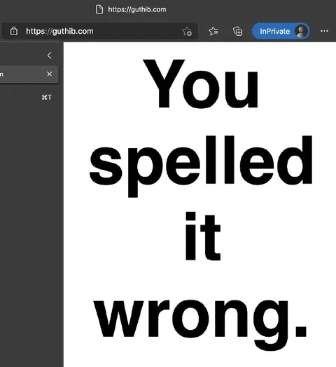 You Spelled It Wrong