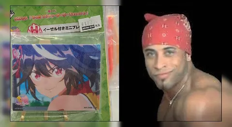 アニメタオルと謎の男