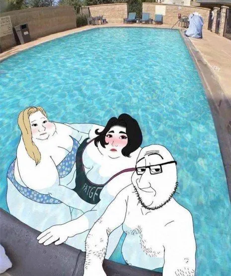 Poolside Soyjak Fantasy